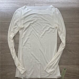 NWT Boat Neck Modal Cashmere Ultralight Top